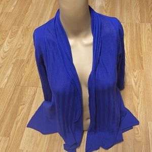 A A size Large blue wrap sweater